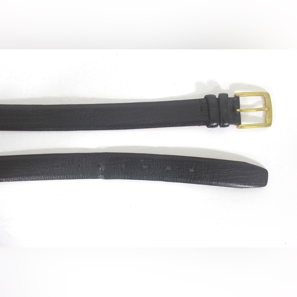 Men’s Black Leather Dress Belt with Texture, Bench Craft Made in Canada - Picture 2 of 8